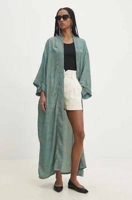 Zdjęcie produktu Answear Lab kimono kolor zielony wzorzysta