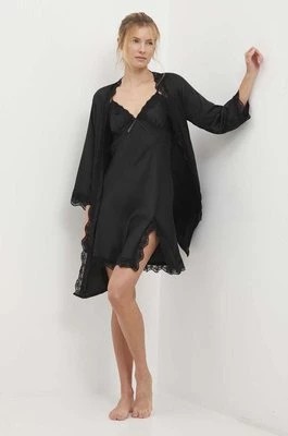 Zdjęcie produktu Answear Lab komplet piżamowy kolor czarny satynowa