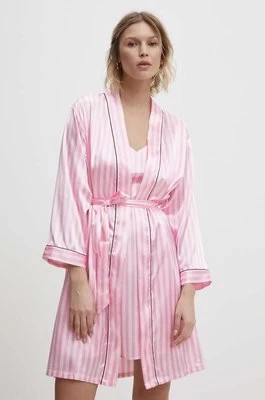 Zdjęcie produktu Answear Lab komplet piżamowy kolor różowy satynowa