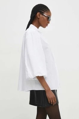 Zdjęcie produktu Answear Lab koszula bawełniana damska kolor biały regular z kołnierzykiem klasycznym