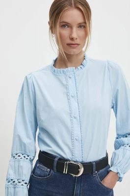 Zdjęcie produktu Answear Lab koszula bawełniana damska kolor niebieski regular