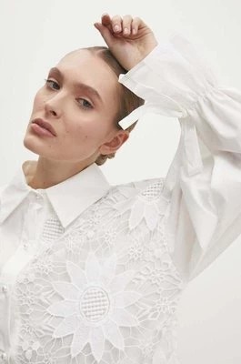 Zdjęcie produktu Answear Lab koszula damska kolor biały relaxed z kołnierzykiem klasycznym