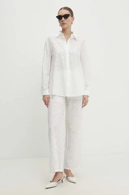 Zdjęcie produktu Answear Lab koszula i spodnie kolor biały