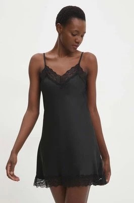Zdjęcie produktu Answear Lab koszula nocna damska kolor czarny satynowa