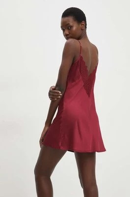 Zdjęcie produktu Answear Lab koszula nocna damska kolor czerwony satynowa