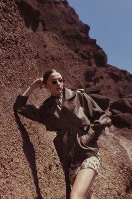 Zdjęcie produktu Answear Lab kurtka damska kolor brązowy przejściowa