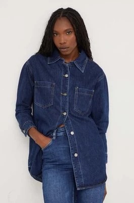 Zdjęcie produktu Answear Lab koszula jeansowa damska kolor granatowy