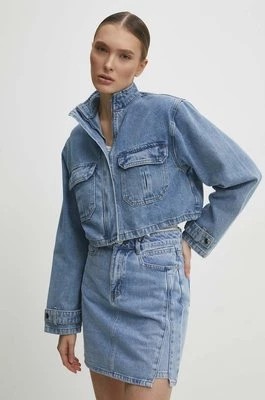 Zdjęcie produktu Answear Lab kurtka jeansowa damska kolor niebieski przejściowa oversize