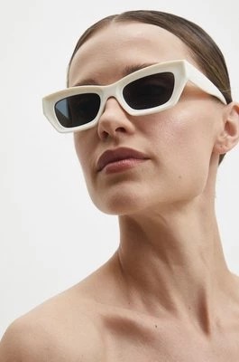 Zdjęcie produktu Answear Lab okulary przeciwsłoneczne damskie kolor beżowy
