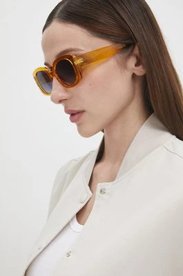 Zdjęcie produktu Answear Lab okulary przeciwsłoneczne damskie kolor pomarańczowy