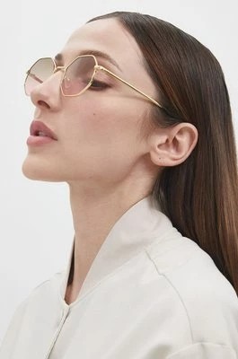 Zdjęcie produktu Answear Lab okulary przeciwsłoneczne damskie kolor żółty