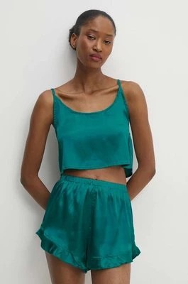 Zdjęcie produktu Answear Lab piżama damska kolor turkusowy satynowa