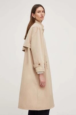 Zdjęcie produktu Answear Lab płaszcz damski kolor beżowy przejściowy oversize