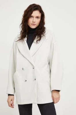 Zdjęcie produktu Answear Lab płaszcz damski kolor biały przejściowy dwurzędowy