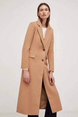 Zdjęcie produktu Answear Lab płaszcz damski kolor brązowy przejściowy
