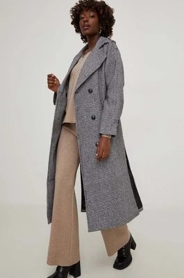Zdjęcie produktu Answear Lab płaszcz damski kolor czarny przejściowy dwurzędowy
