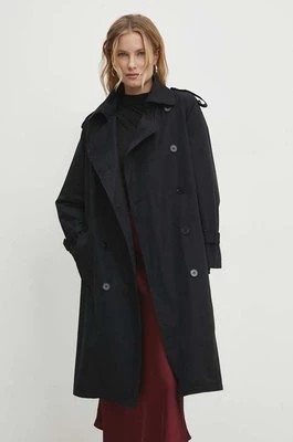 Zdjęcie produktu Answear Lab płaszcz damski kolor czarny przejściowy dwurzędowy