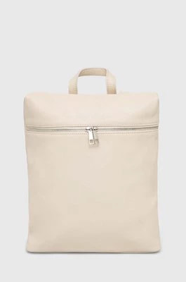 Zdjęcie produktu Answear Lab plecak skórzany damski kolor beżowy duży gładki