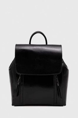Zdjęcie produktu Answear Lab plecak skórzany damski kolor czarny mały gładki