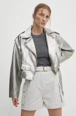 Zdjęcie produktu Answear Lab ramoneska damska kolor srebrny przejściowa oversize