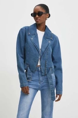 Zdjęcie produktu Answear Lab ramoneska jeansowa damska kolor niebieski przejściowa