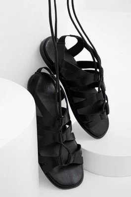 Zdjęcie produktu Answear Lab sandały skórzane damskie kolor czarny