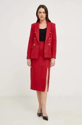 Zdjęcie produktu Answear Lab spódnica bawełniana kolor czerwony midi ołówkowa