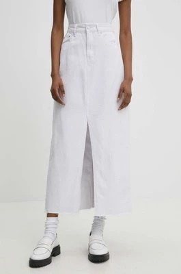 Zdjęcie produktu Answear Lab spódnica jeansowa kolor biały maxi prosta