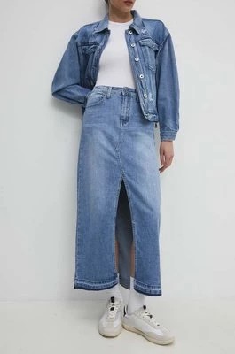 Zdjęcie produktu Answear Lab spódnica jeansowa kolor niebieski maxi prosta
