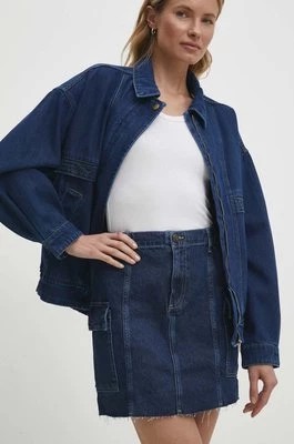Zdjęcie produktu Answear Lab spódnica jeansowa kolor niebieski mini prosta