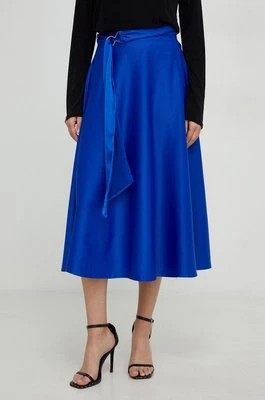 Zdjęcie produktu Answear Lab spódnica kolor niebieski midi rozkloszowana