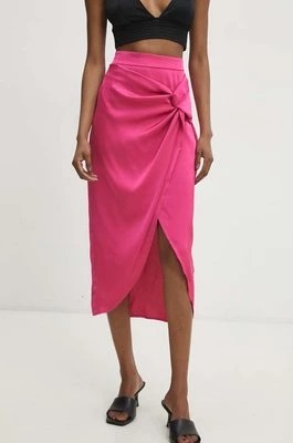 Zdjęcie produktu Answear Lab spódnica kolor różowy midi prosta