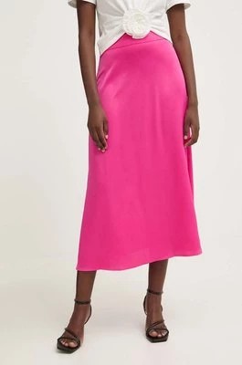 Zdjęcie produktu Answear Lab spódnica kolor różowy midi rozkloszowana