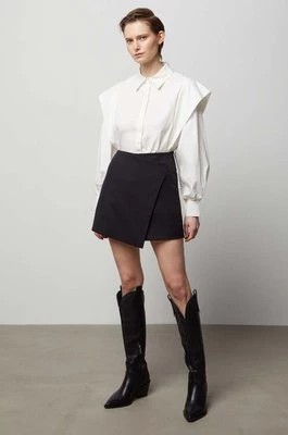 Zdjęcie produktu Answear Lab spódnicospodnie kolor czarny gładkie high waist