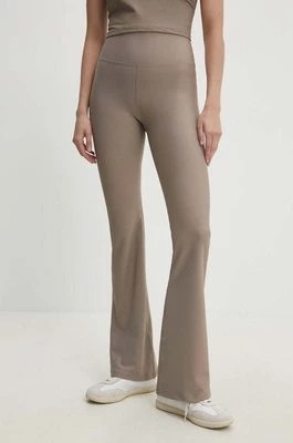 Zdjęcie produktu Answear Lab spodnie damskie kolor beżowy dzwony high waist