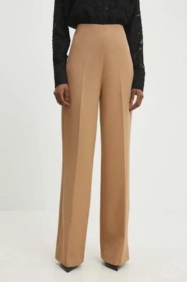 Zdjęcie produktu Answear Lab spodnie damskie kolor beżowy szerokie high waist