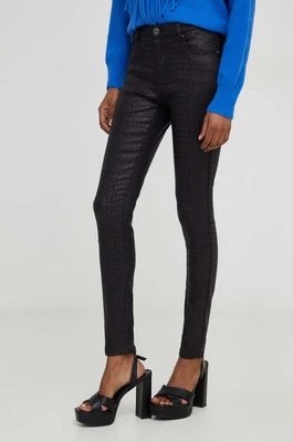 Zdjęcie produktu Answear Lab spodnie damskie kolor czarny dopasowane high waist