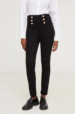 Zdjęcie produktu Answear Lab spodnie damskie kolor czarny dopasowane high waist