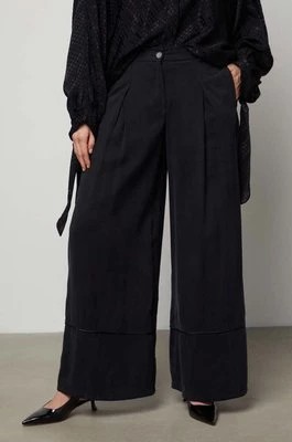 Zdjęcie produktu Answear Lab spodnie damskie kolor czarny szerokie high waist