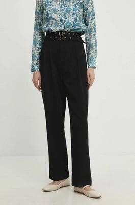 Zdjęcie produktu Answear Lab spodnie damskie kolor czarny szerokie high waist