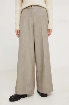 Zdjęcie produktu Answear Lab spodnie damskie kolor szary proste high waist