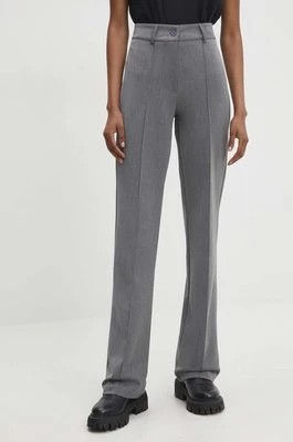 Zdjęcie produktu Answear Lab spodnie damskie kolor szary proste high waist