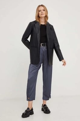 Zdjęcie produktu Answear Lab spodnie damskie kolor szary szerokie high waist