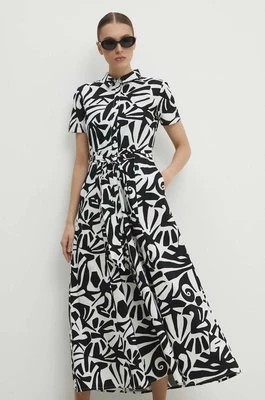 Zdjęcie produktu Answear Lab sukienka bawełniana kolor czarny maxi rozkloszowana