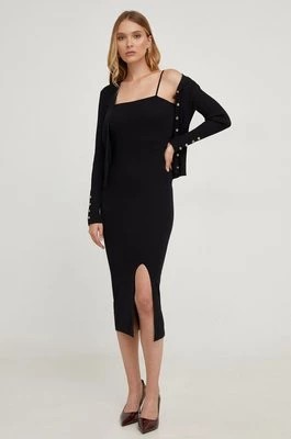 Zdjęcie produktu Answear Lab sukienka i kardigan kolor czarny