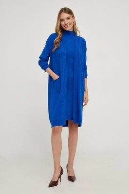 Zdjęcie produktu Answear Lab sukienka i kardigan kolor niebieski