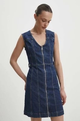 Zdjęcie produktu Answear Lab sukienka jeansowa kolor niebieski mini rozkloszowana