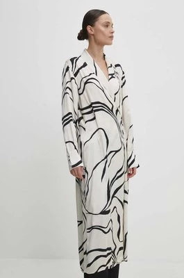 Zdjęcie produktu Answear Lab sukienka kolor beżowy midi oversize