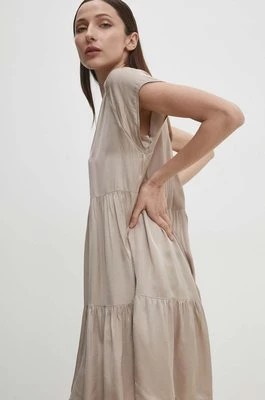 Zdjęcie produktu Answear Lab sukienka kolor beżowy mini rozkloszowana