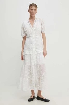 Zdjęcie produktu Answear Lab sukienka kolor biały maxi rozkloszowana